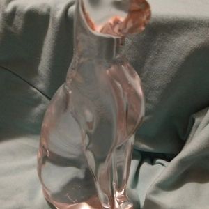Silvestri Art Glass Clear Sitting Cat Pu